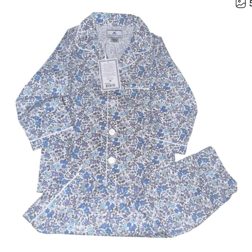 Petite plume Floral Blue women Pajamas